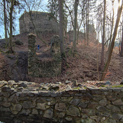 The ruins of the castle Zboreny Kostelec